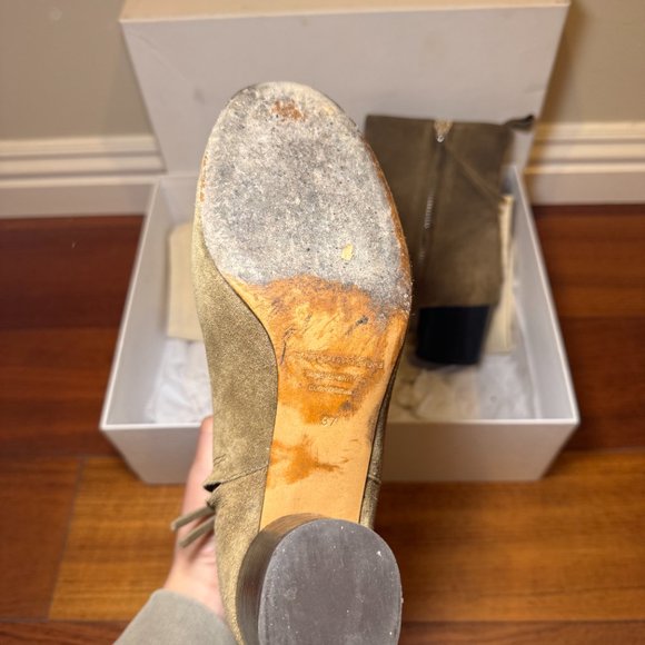 ISABEL MARANT "DEYISSA" SUEDE BROWN BOOTIES SIZE 37 - Picture 6 of 7